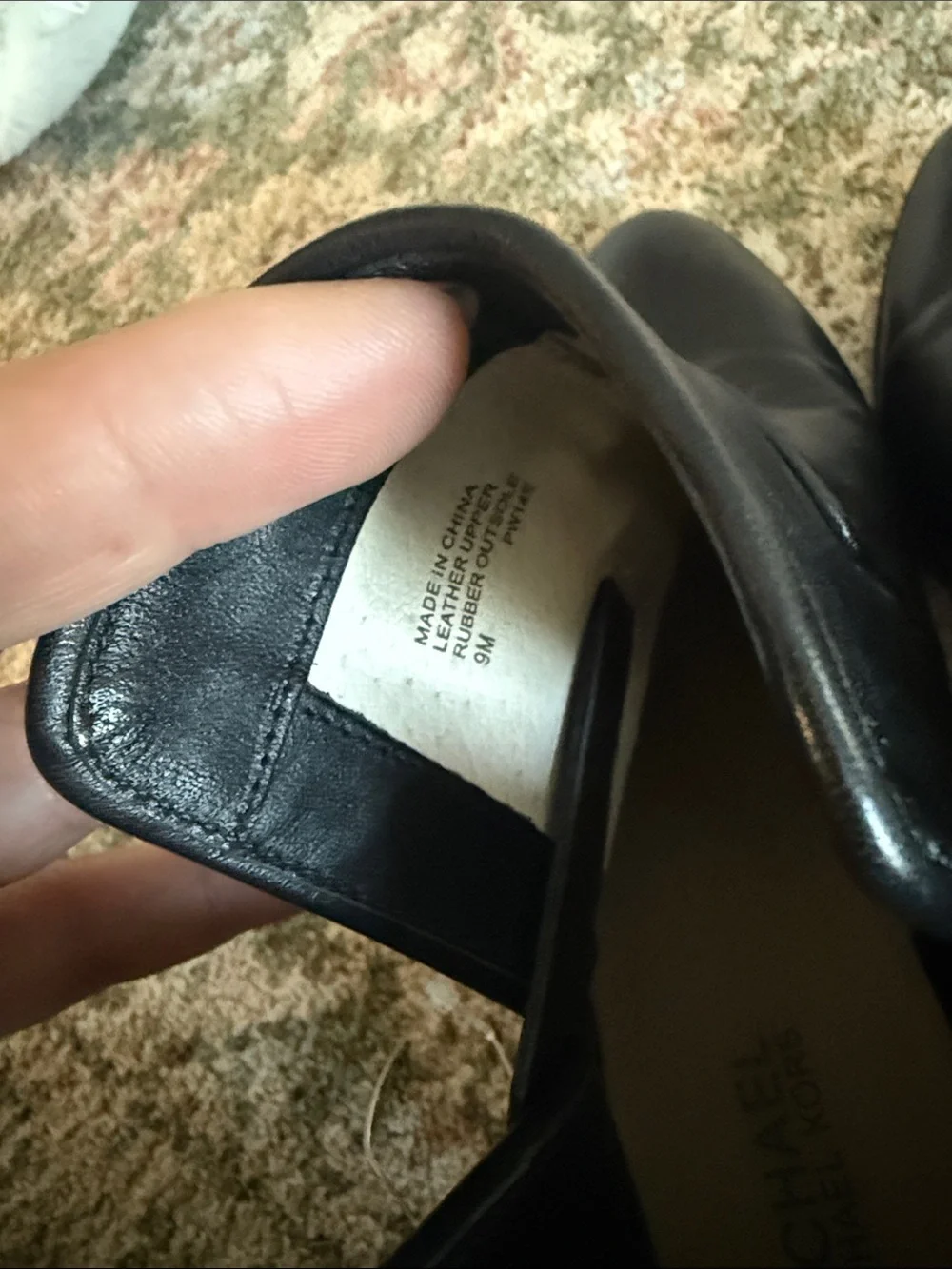 Michael Kors Black Leather Ankle Booties with Buckle Accent size 9 so cute